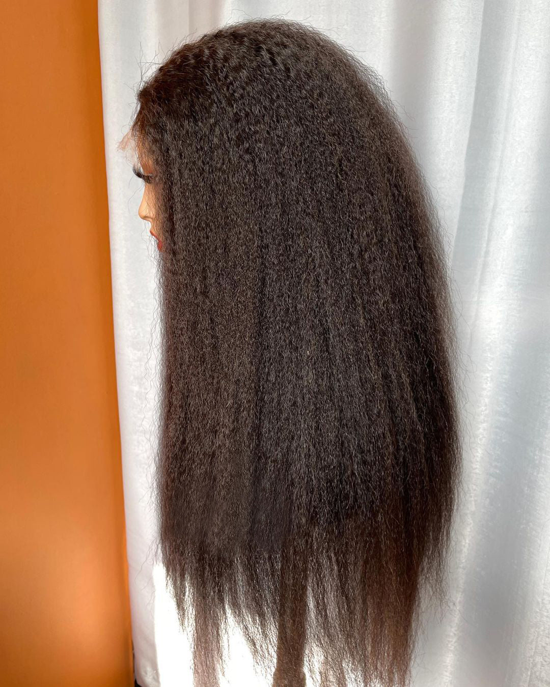 Kinky Straight 5x5 Closure Crystal HD Lace Wigs Preplucked