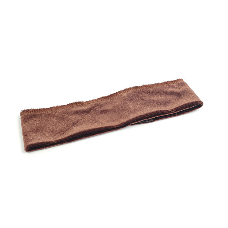 Atina Velvet Wig Grip Band Adjustable Wig Comfort Band Premium Wig Grip Headband Brown