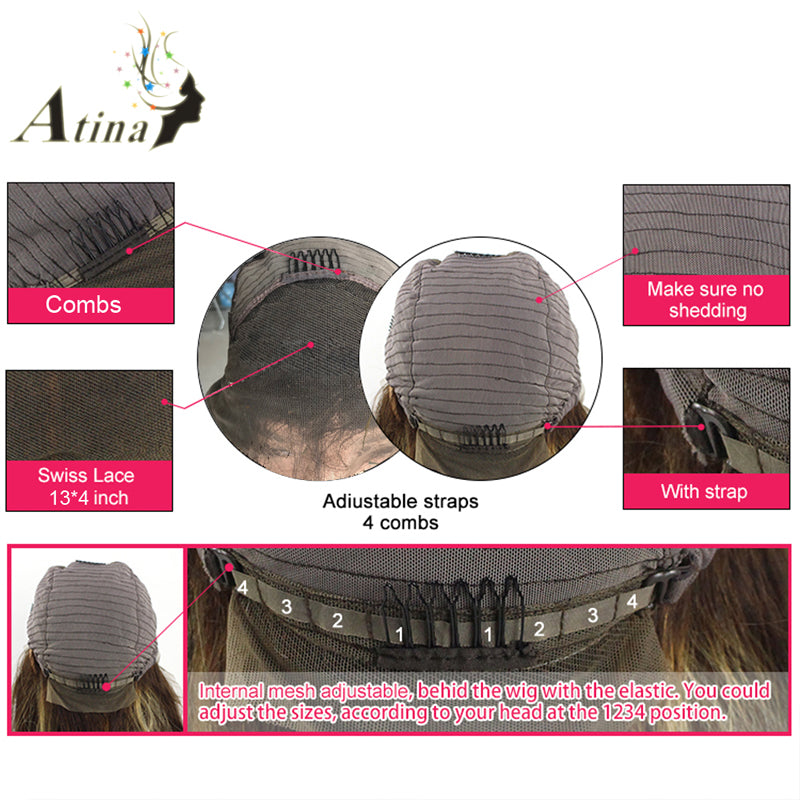 Ombre Honey Blonde 13x4 Lace Front Wig Straight