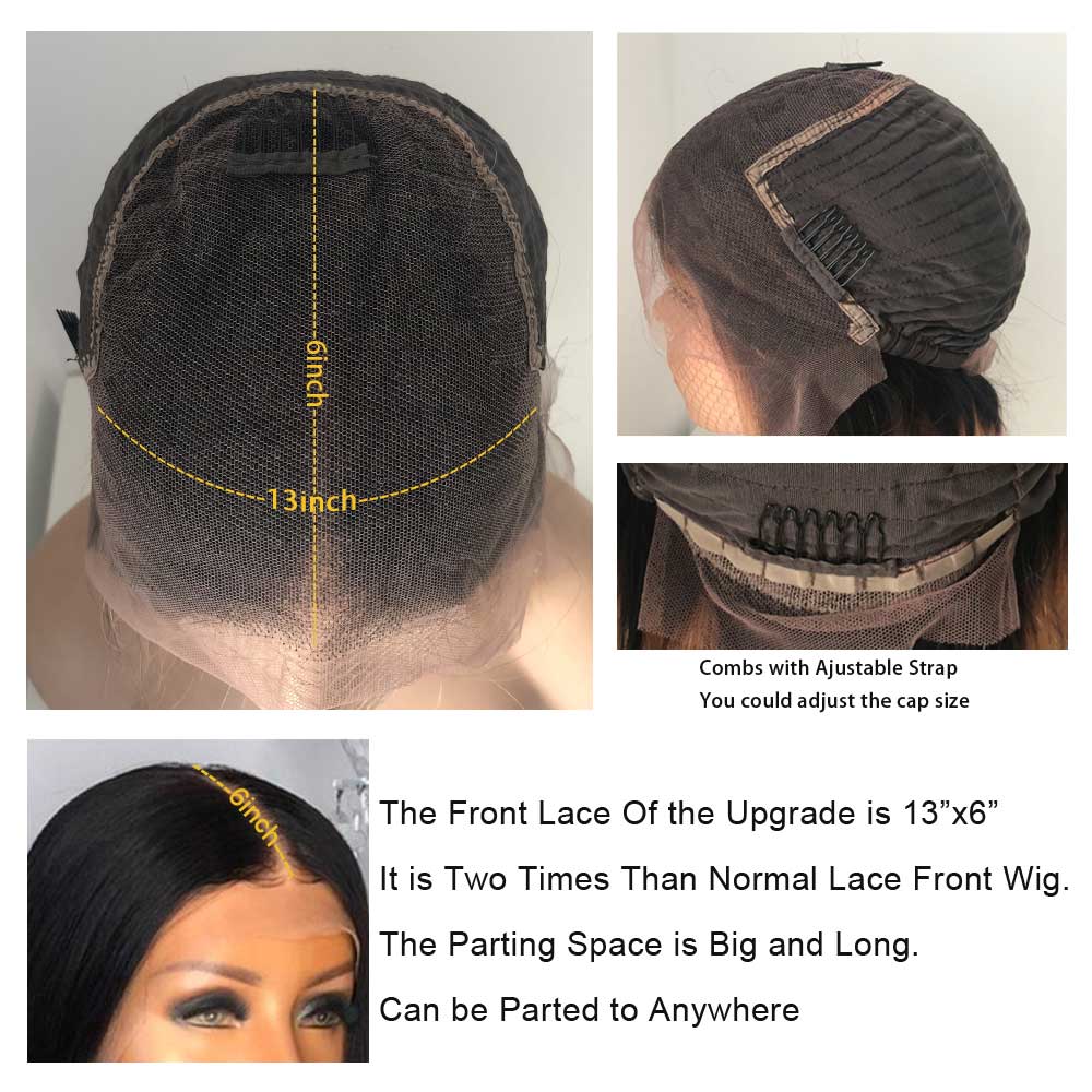 Crystal Lace Deep Wave 13x6 Lace Front Human Hair Wigs