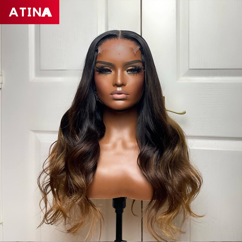 Body Wave Ombre Blonde 4x4 Lace Closure Wigs Affordable Beginner Friendly