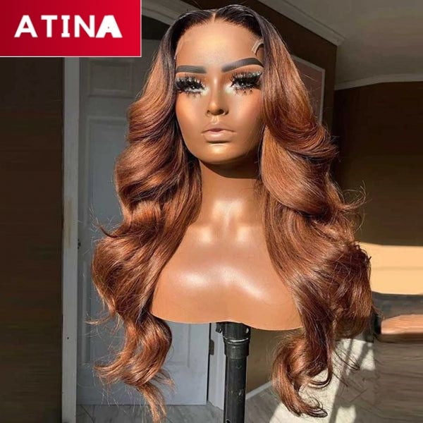 Ombre Blonde 5x5 Crystal HD Closure Real HD Human Hair Wigs Pre Plucked
