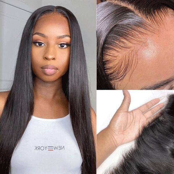 13x6 Crystal HD Lace Frontal Wigs Pre Plucked Melt Skins