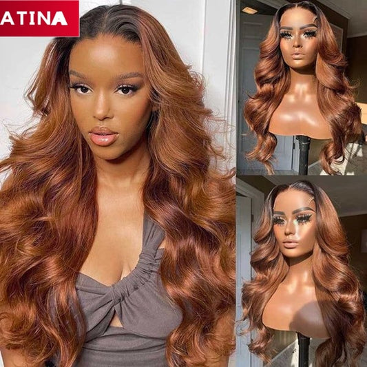 Ombre Blonde 5x5 Crystal HD Closure Real HD Human Hair Wigs Pre Plucked