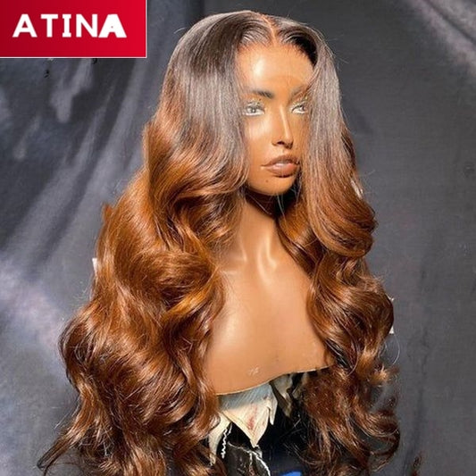 Ombre Blonde 5x5 Crystal HD Closure Real HD Human Hair Wigs Pre Plucked