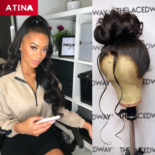 Body Wave 360 Lace Frontal Wig Pre-Plucked with Baby Hair Crystal Lace