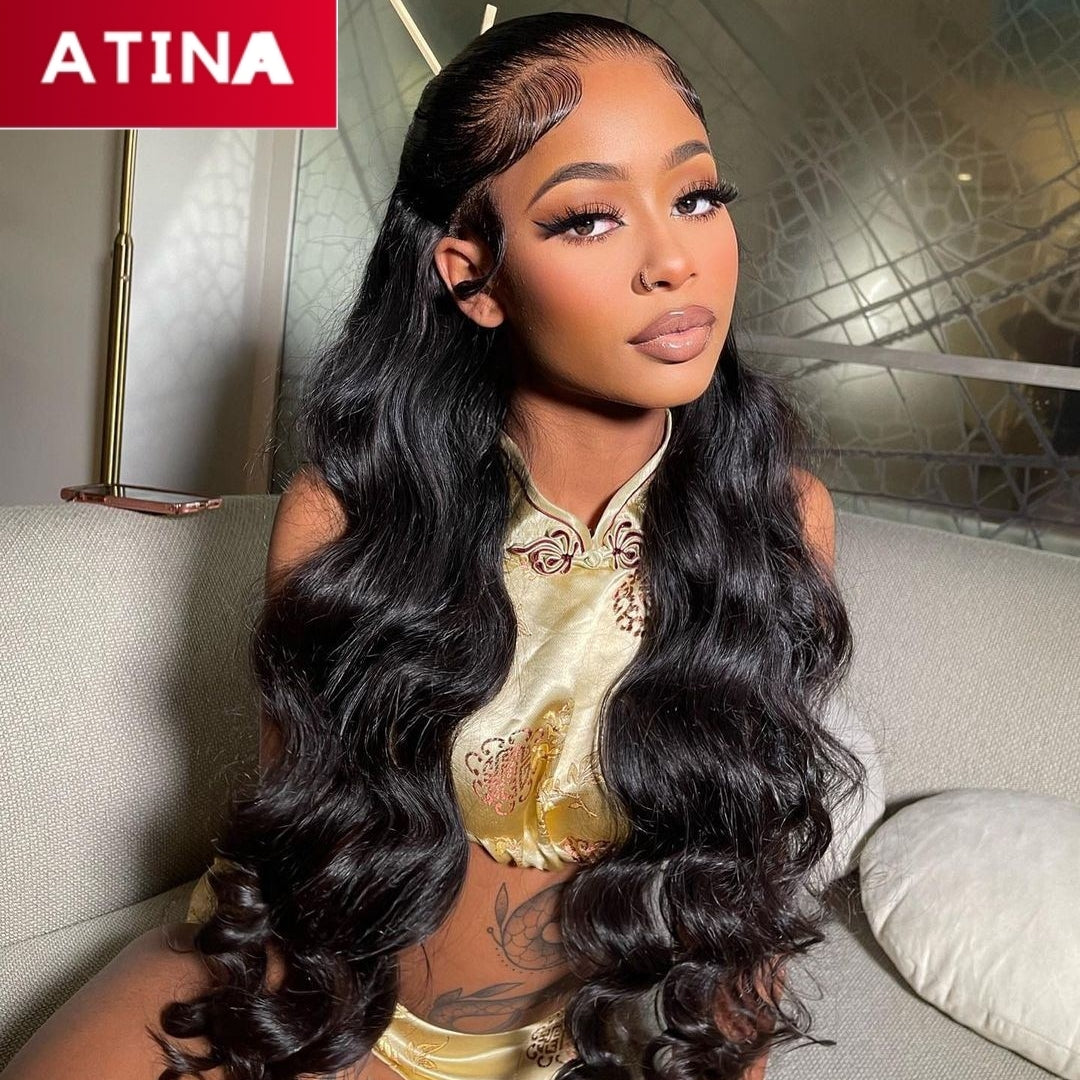 13X4 Crystal HD Lace Body Wave 200% Closure Wigs Melt Skins Glueless