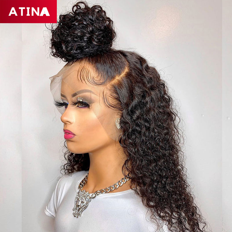 Curly Wig Water Wave Full Lace Human Hair Wigs Preplucked With Baby Hair