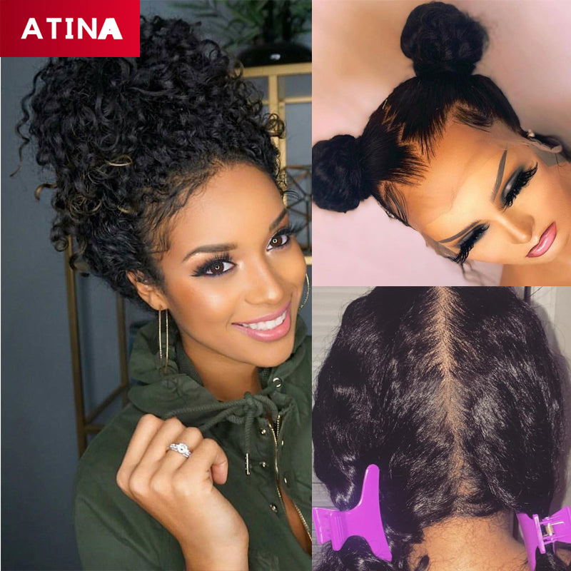 Curly Wig Water Wave Full Lace Human Hair Wigs Preplucked With Baby Hair