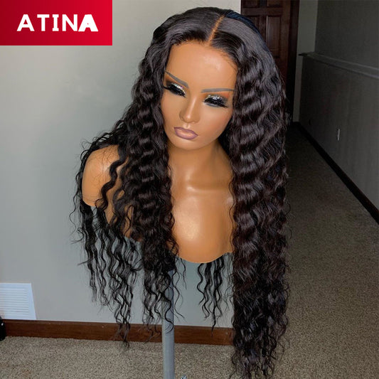 Crystal Lace Deep Wave 13x6 Lace Front Human Hair Wigs