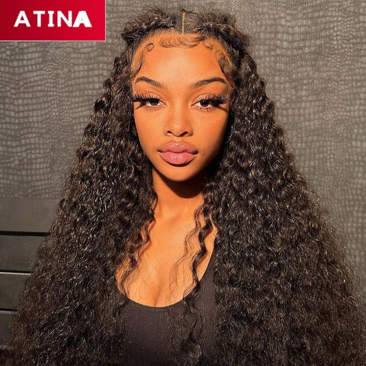 Crystal HD Lace 5X5 Closure Wig Lace Deep Curly Wave Human Hair Wig