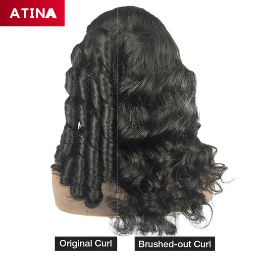 2-in-1 Style Loose Wave Glueless 13x4 Lace Front Human Hair Wigs