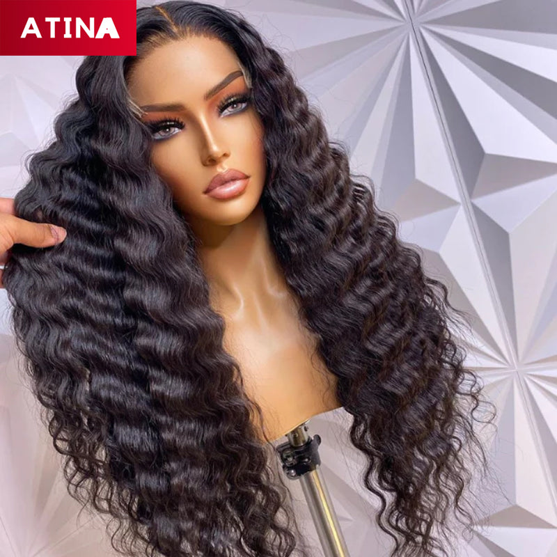 Loose Deep Wave 5x5 Closure Wig Glueless HD Crystal Lace Wigs 100% Human Hair