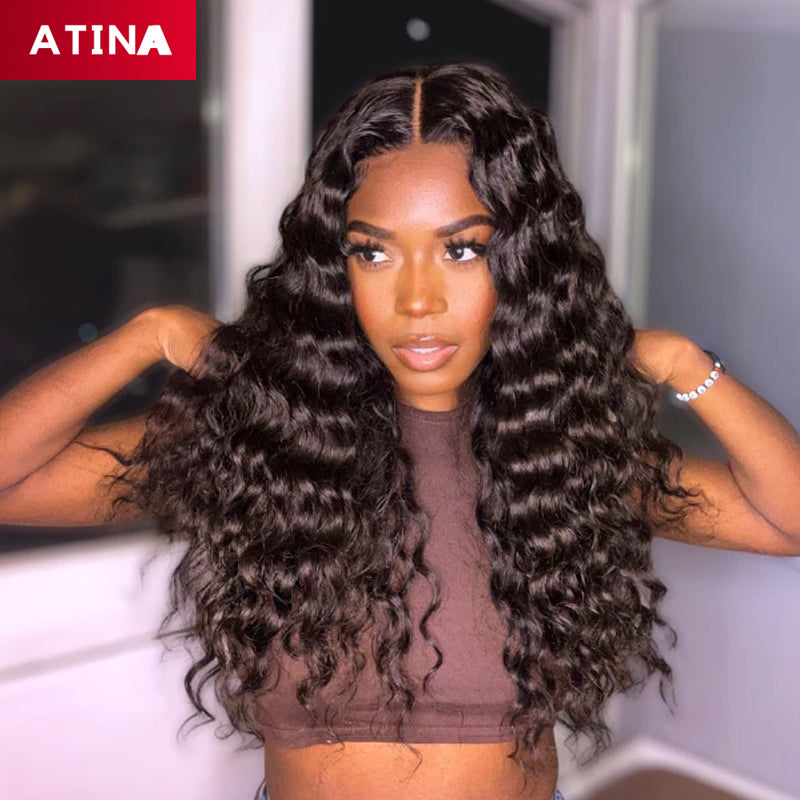 Loose Deep Wave 5x5 Closure Wig Glueless HD Crystal Lace Wigs 100% Human Hair