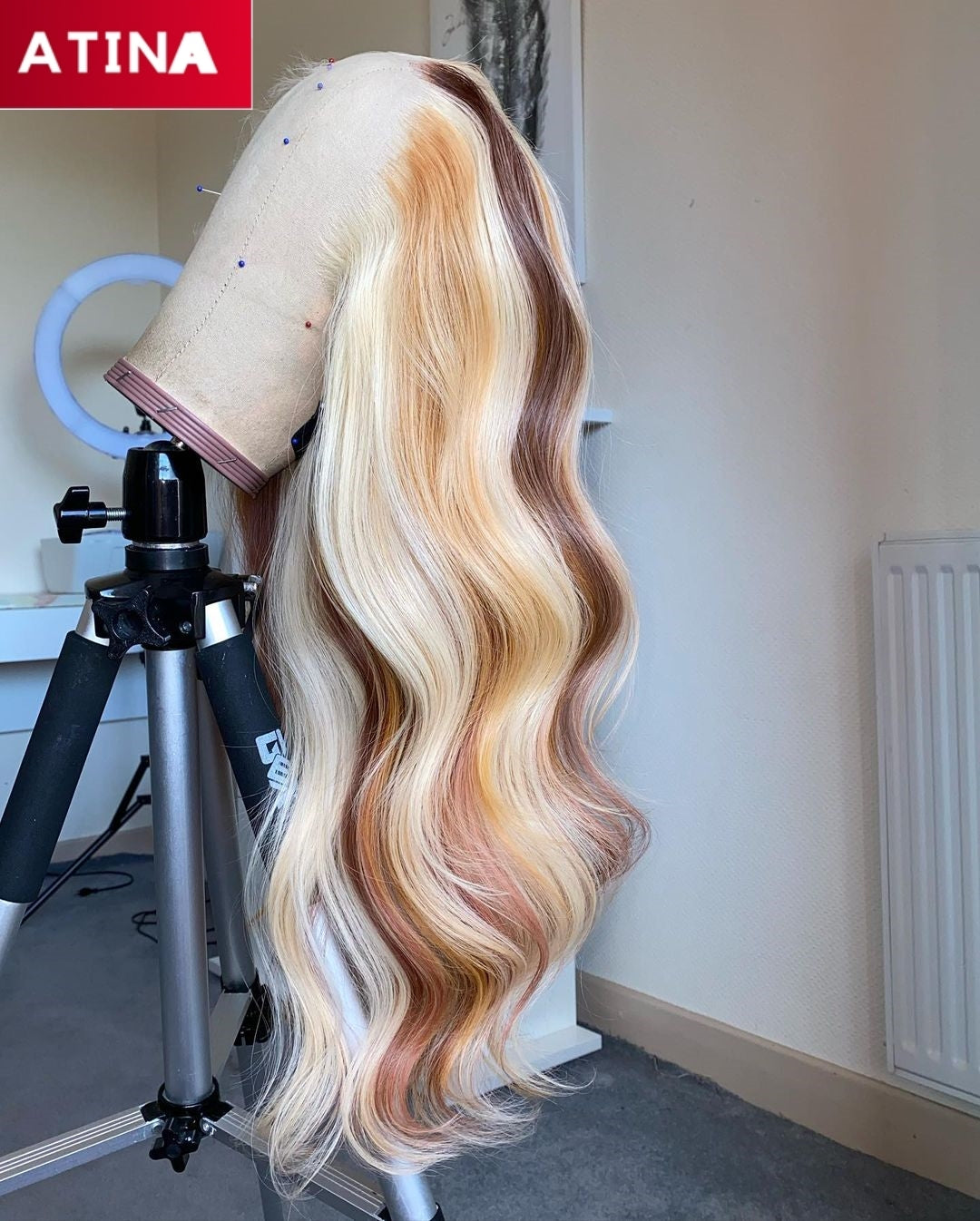 613 Ombre Highlight Color Transparent HD 13x4 Lace Front Human Hair Wigs