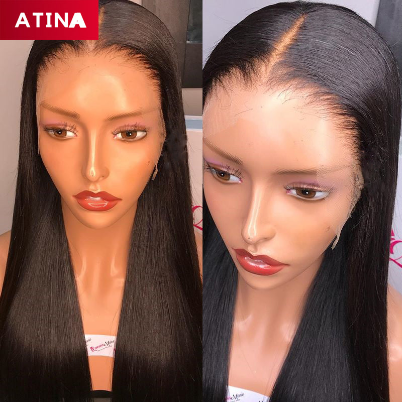 Straight Human Hair 360 Lace Frontal Wig Pre Plucked with Baby Hair