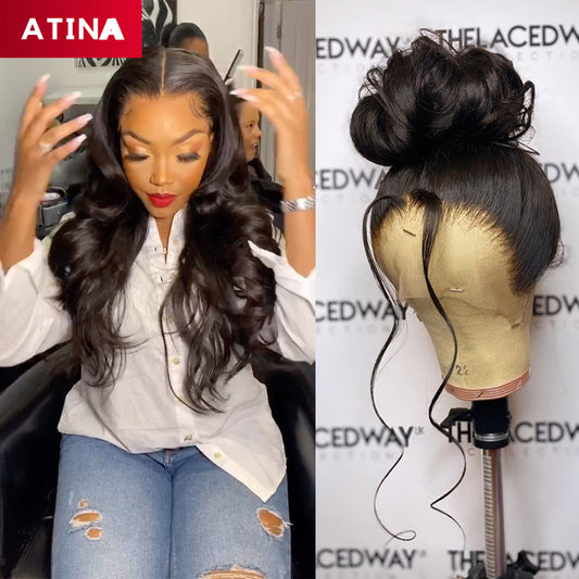 Body Wave 360 Lace Frontal Wig Pre-Plucked with Baby Hair Crystal Lace