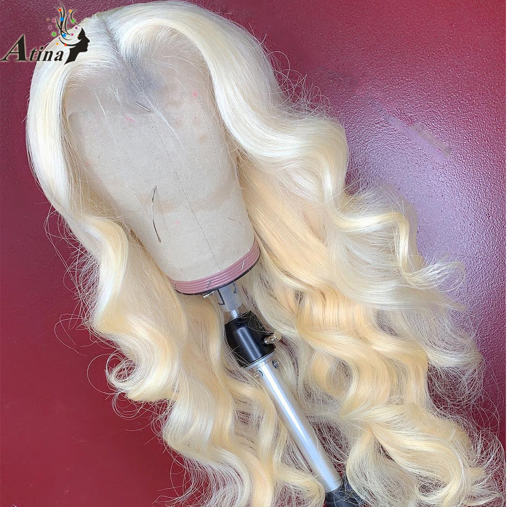 613 Blonde Body Wave Lace Front Human Hair Wigs [AF07]