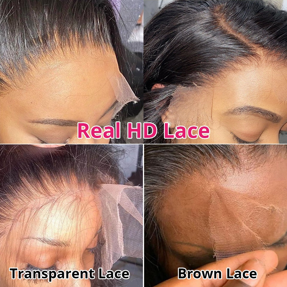 13X4 Crystal HD Lace Body Wave 200% Closure Wigs Melt Skins Glueless
