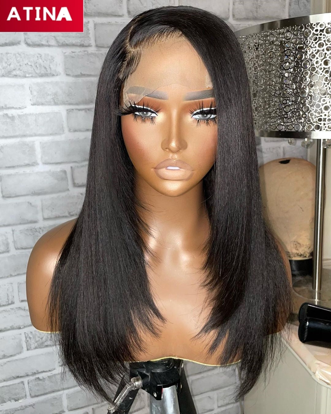 4x4 Lace Closure Wigs Straight 100% Human Hair Wig Affordable Wig