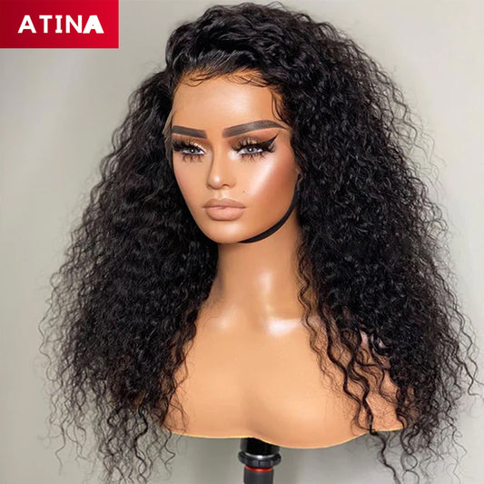 Curly Crystal HD Lace Frontal Wig Glueless 13x4 Lace Front Human Hair Wigs [GWL24]