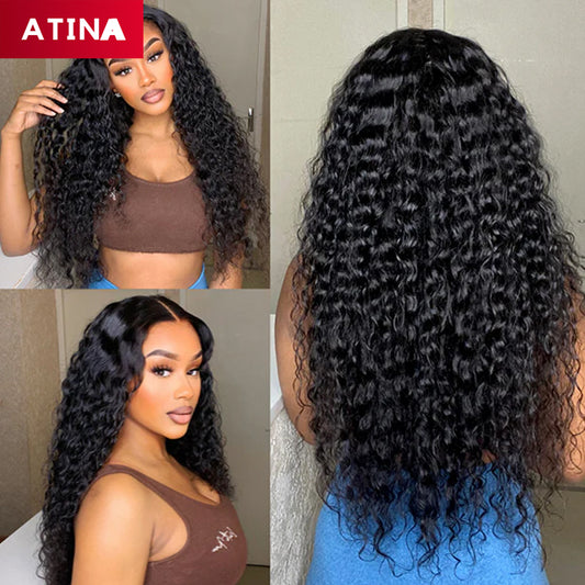 Curly Crystal HD Lace Frontal Wig Glueless 13x4 Lace Front Human Hair Wigs [GWL24]