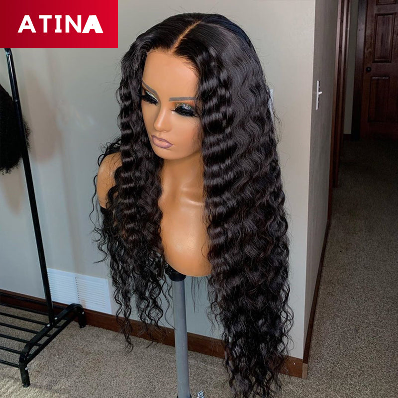 Crystal Lace Deep Wave 13x6 Lace Front Human Hair Wigs