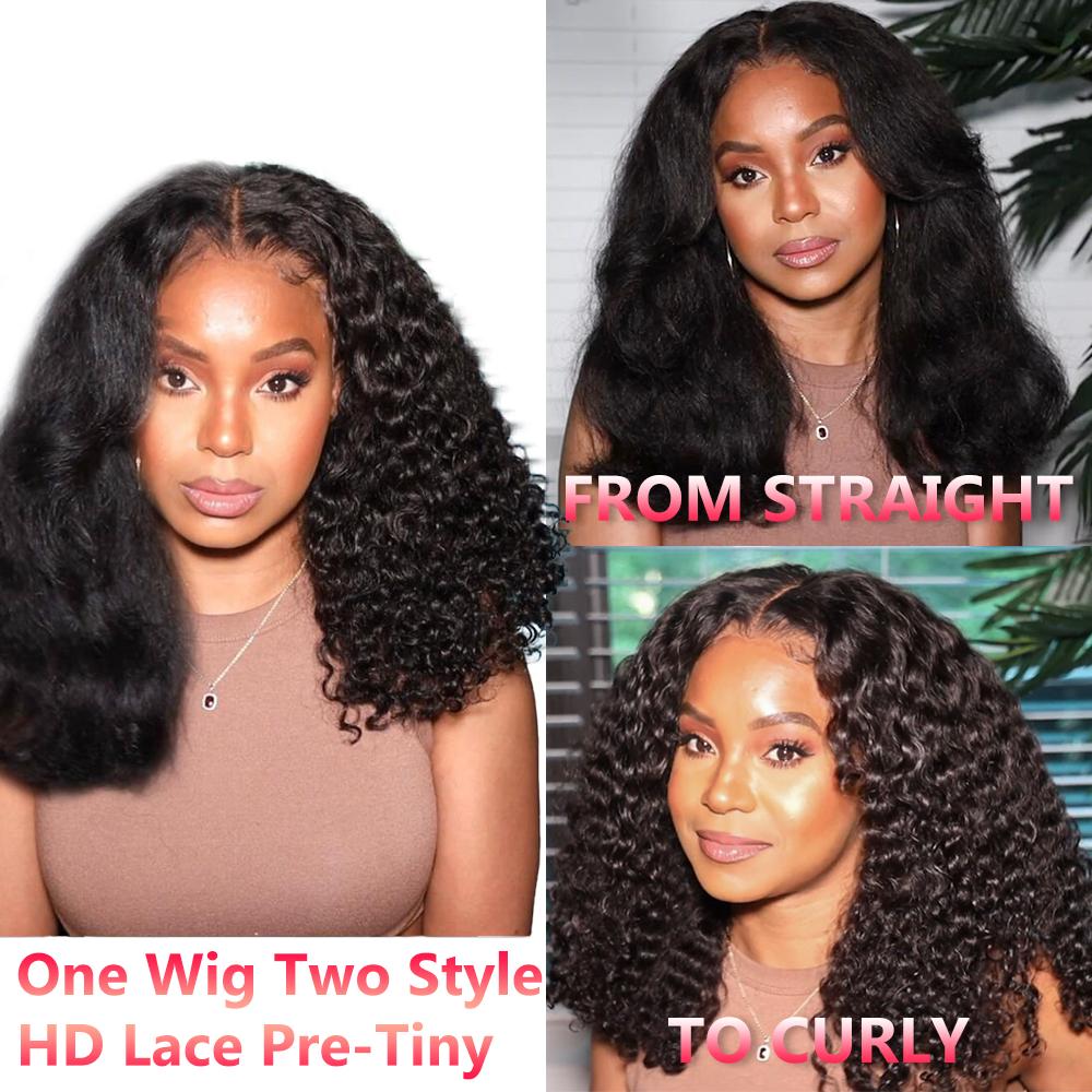 NEW Clear Crystal Lace Ombre Higlight Lace Front Human Hair Wigs