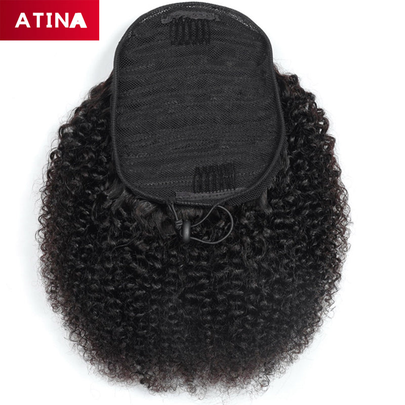 Afro Kinky Curly | Clip In | Brazilian Drawstring Ponytails | 3B 3C