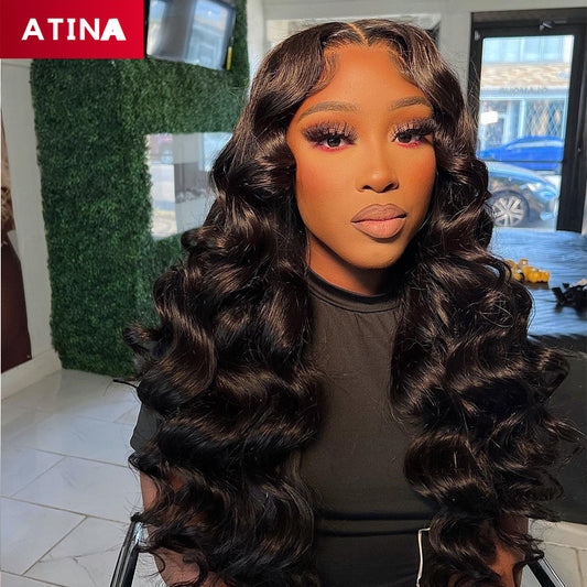 Loose Body Wave 5x5 Closure Wig Glueless HD Crystal Lace Wigs