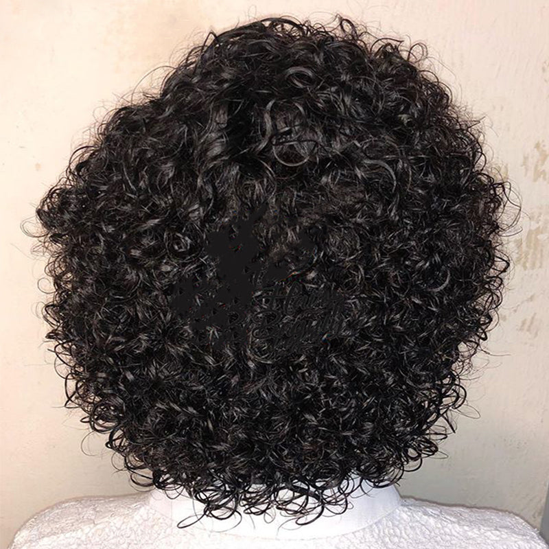Pixie Cut Wig Closure Wig Human Hair Water Wave Bob Short Human Hair Wigs Bleached Knots 13x4 Lace Front Wig With Baby Hair back