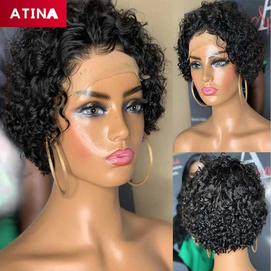 Pixie Cut Natural Hairline Short Bob Wigs with Baby Hair Wigs [AC11]