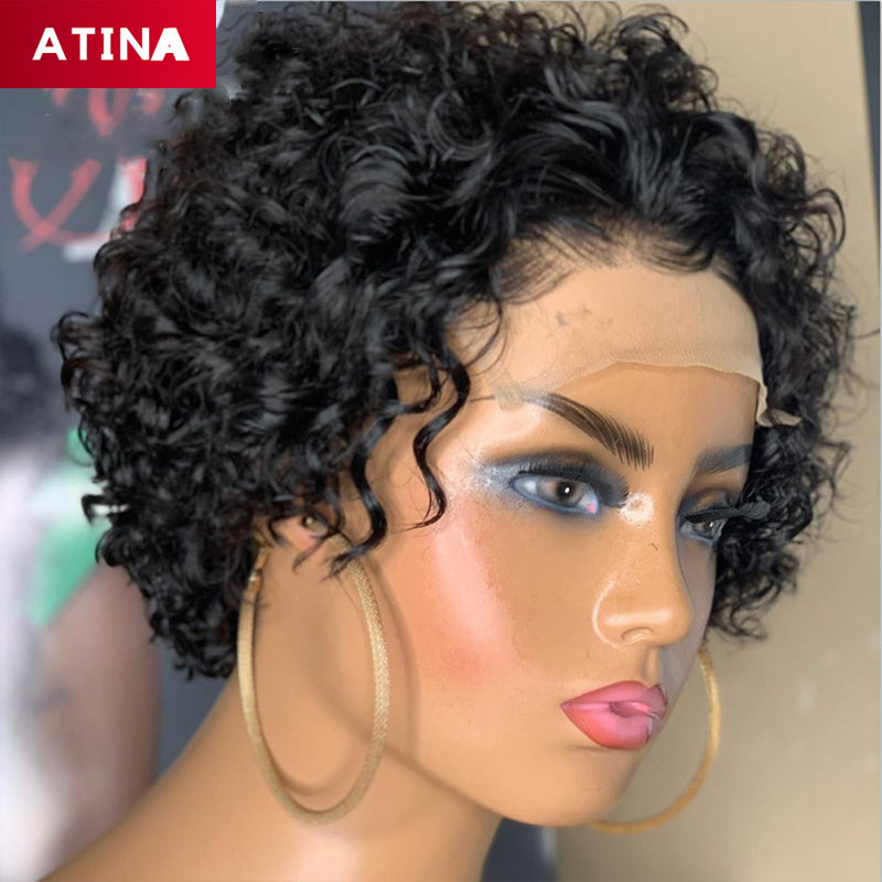 Pixie Cut Natural Hairline Short Bob Wigs with Baby Hair Wigs [AC11]